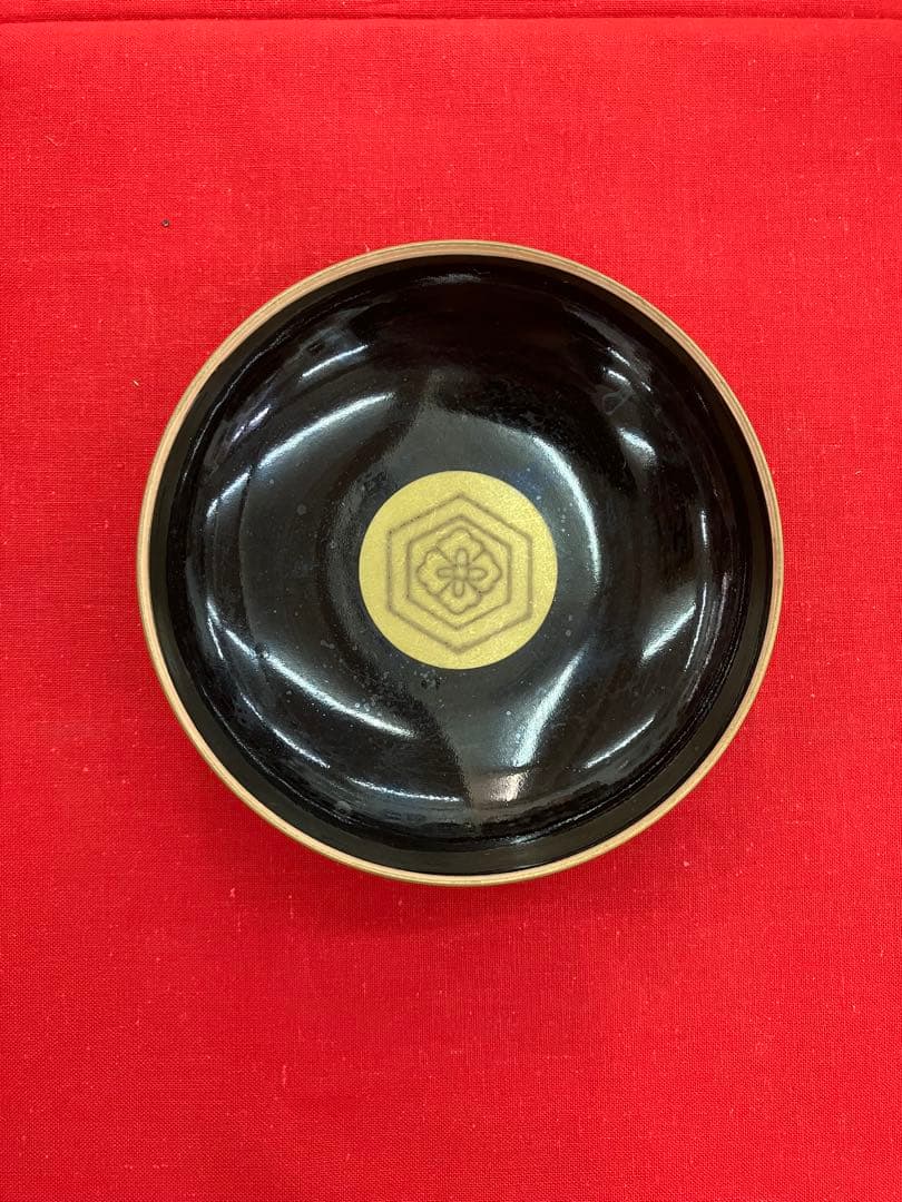 九谷焼 亀甲 彩色 蓋つき煮物椀 5個セット 昭和初期
