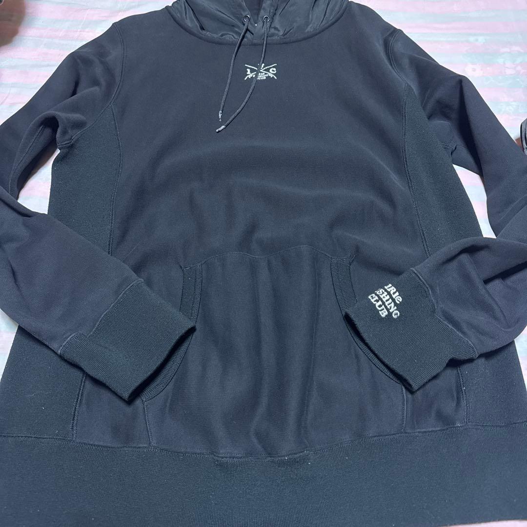 Iriefishingclub クロスロッド ナイロンフーディー XL パーカー