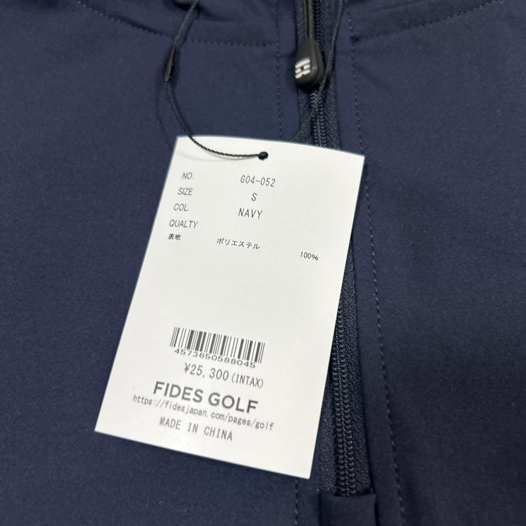 FIDES GOLF ネイビー ジップアップシャツ S