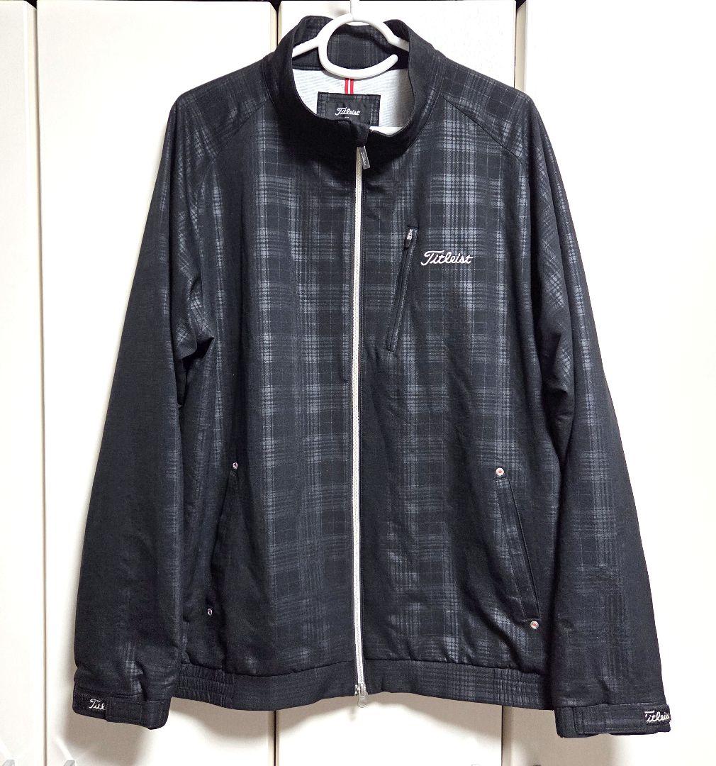 Titleist タイトリスト ジャケット ブルゾン ブラック チェック柄 XL