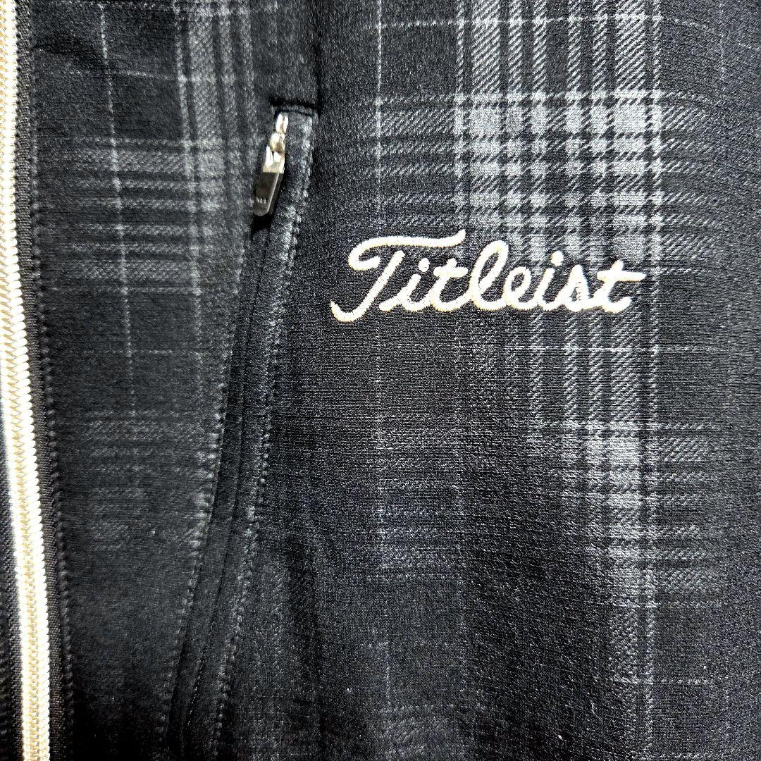 Titleist タイトリスト ジャケット ブルゾン ブラック チェック柄 XL