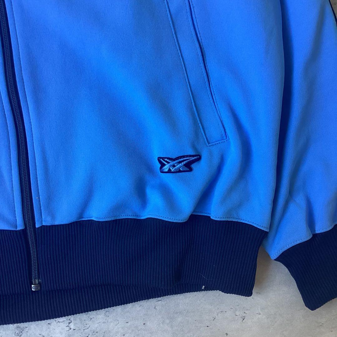 asics アシックス　テーラードジャケット　ジャージ　ブルー