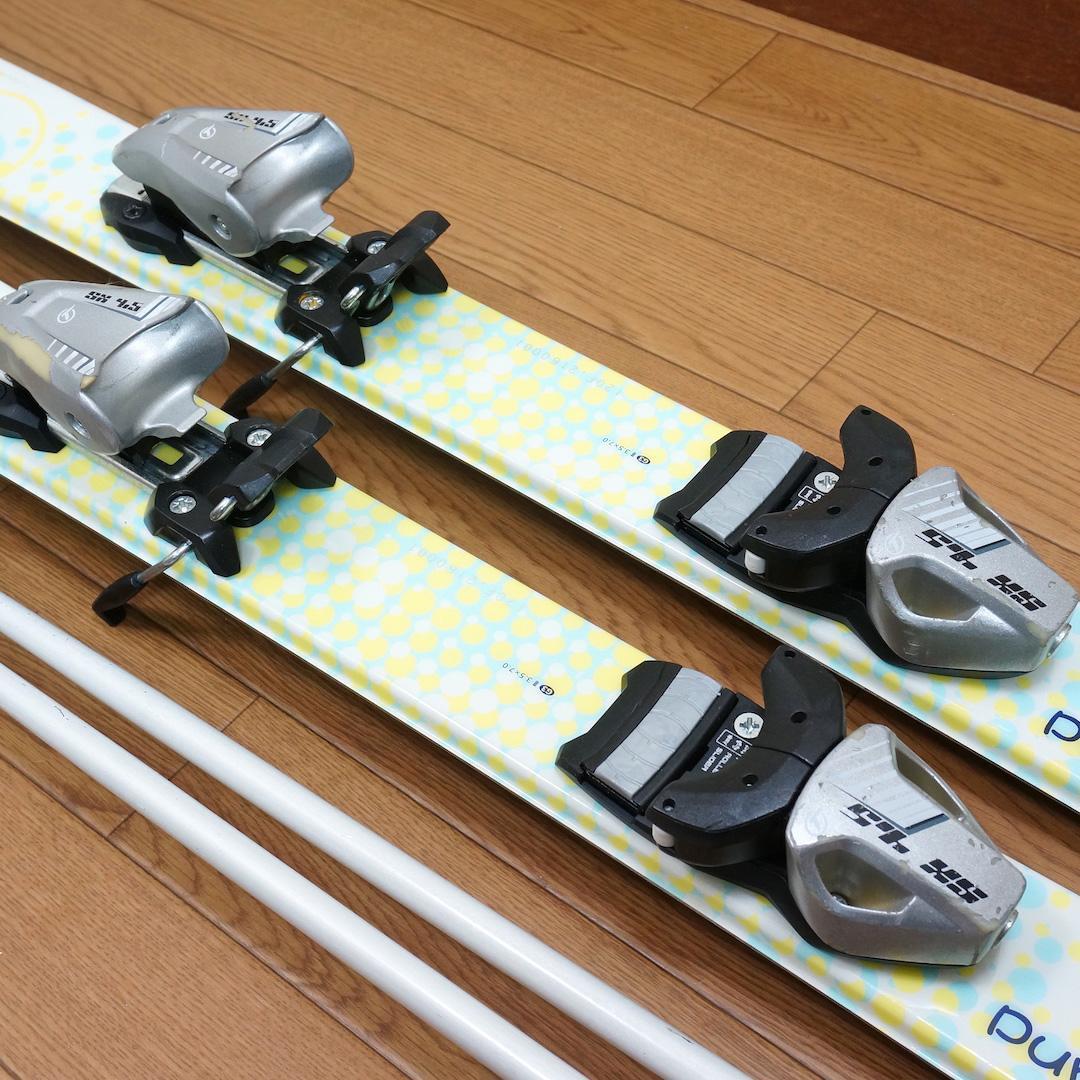 メンテ済 120cm 靴22cm PURE CONSCIOUS スキーセット