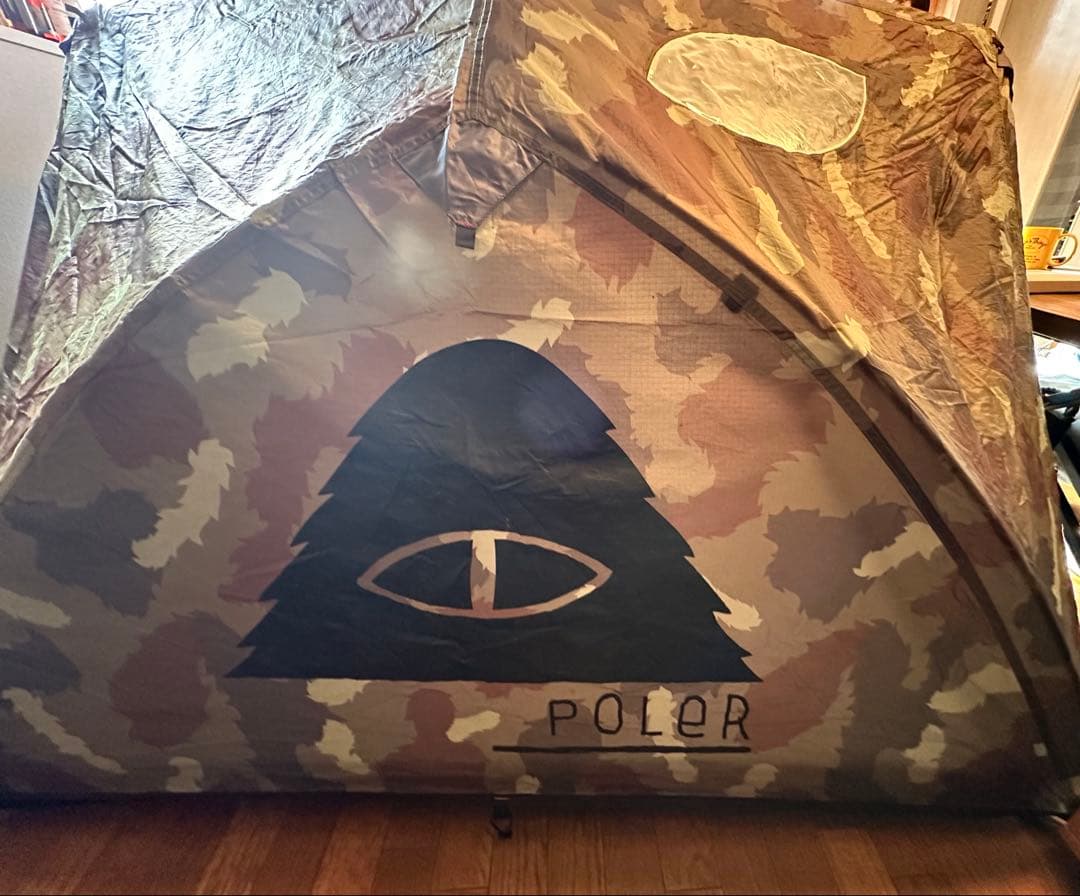 希少 POLeR テント TWO MAN TENT 専用グランドシート付き