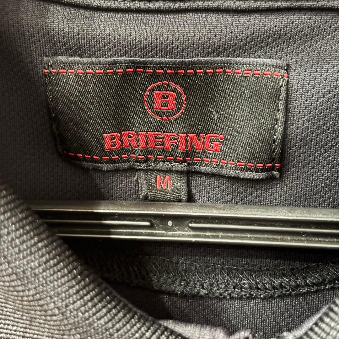 BRIEFING GOLF 半袖ポロシャツ 黒/白