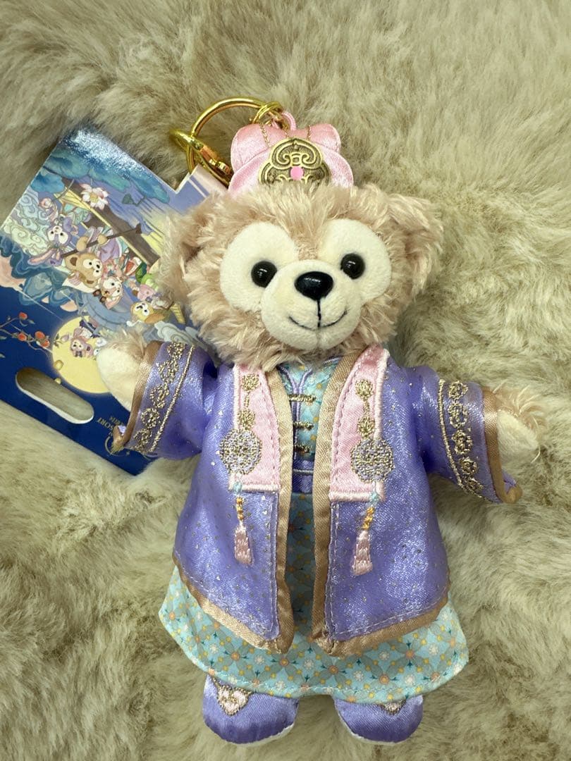 新品　上海ディズニー　2024中秋　ダッフィー&シェリーメイ　キーチェーンセット