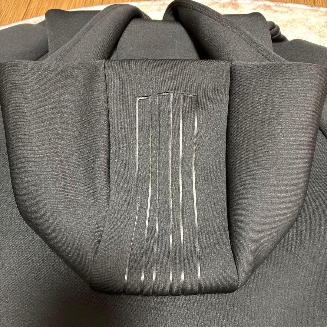 【新品タグ付★ダンボールニット】裏起毛 セットアップ S 黒 アディダス