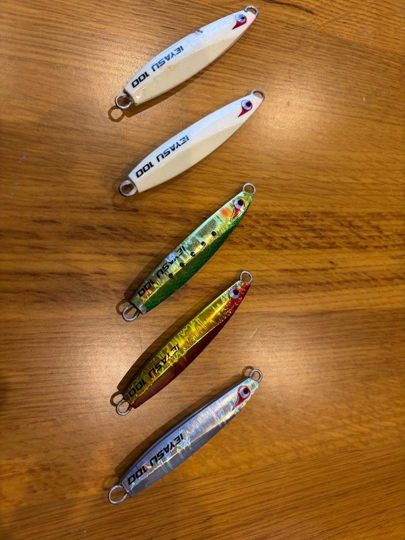 【ボーズレス】IEYASU 100g 5本セット＋鯛ラバ・エギ・フックまとめ売り