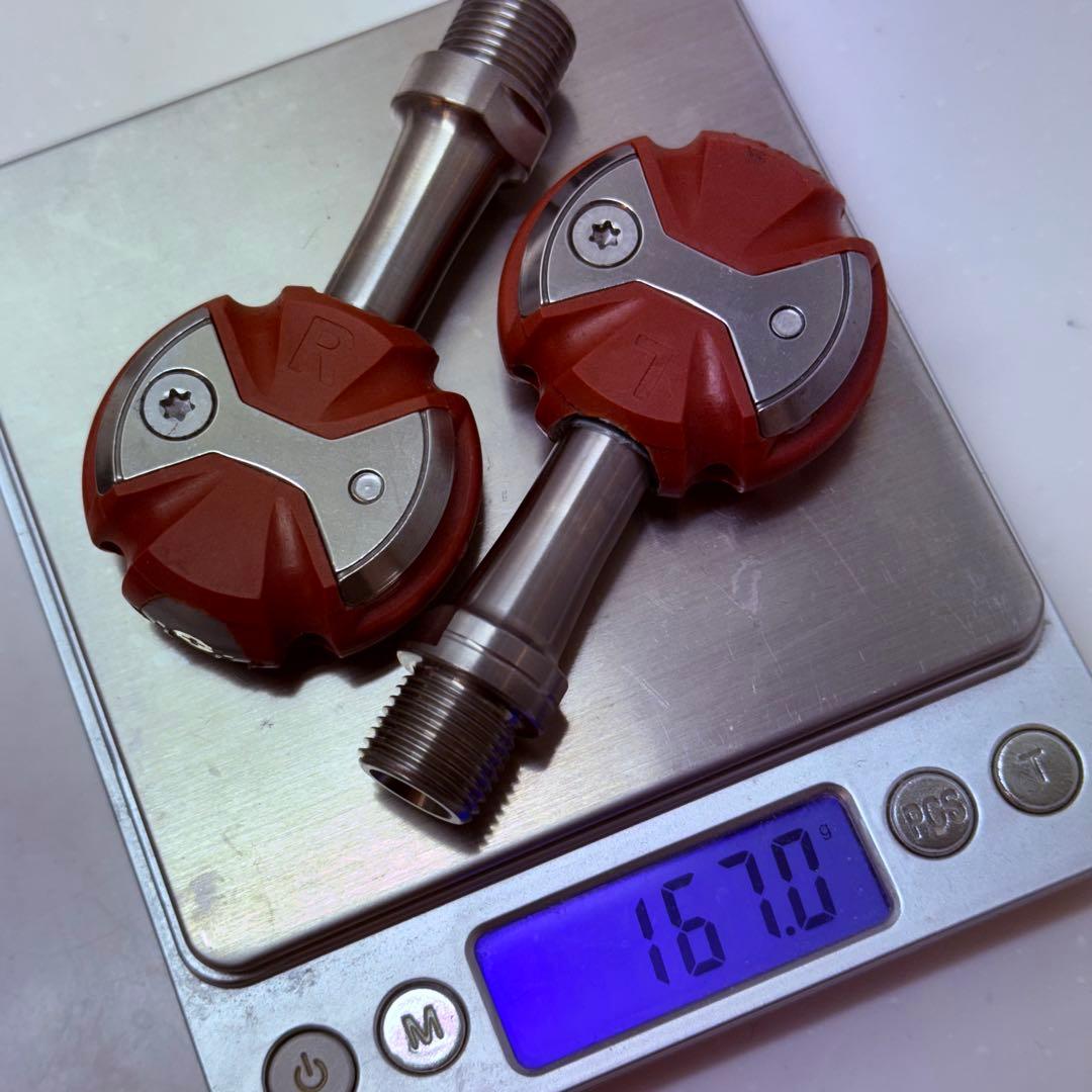 スピードプレイ　speedplay チタンシャフトペダル　重量167g