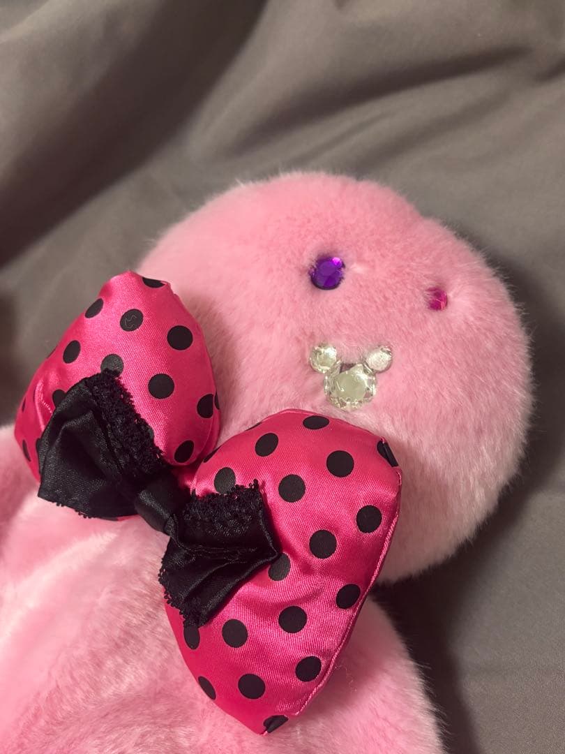 ディズニー ファンキャップ ミニーちゃん ピンク リボン 耳帽子