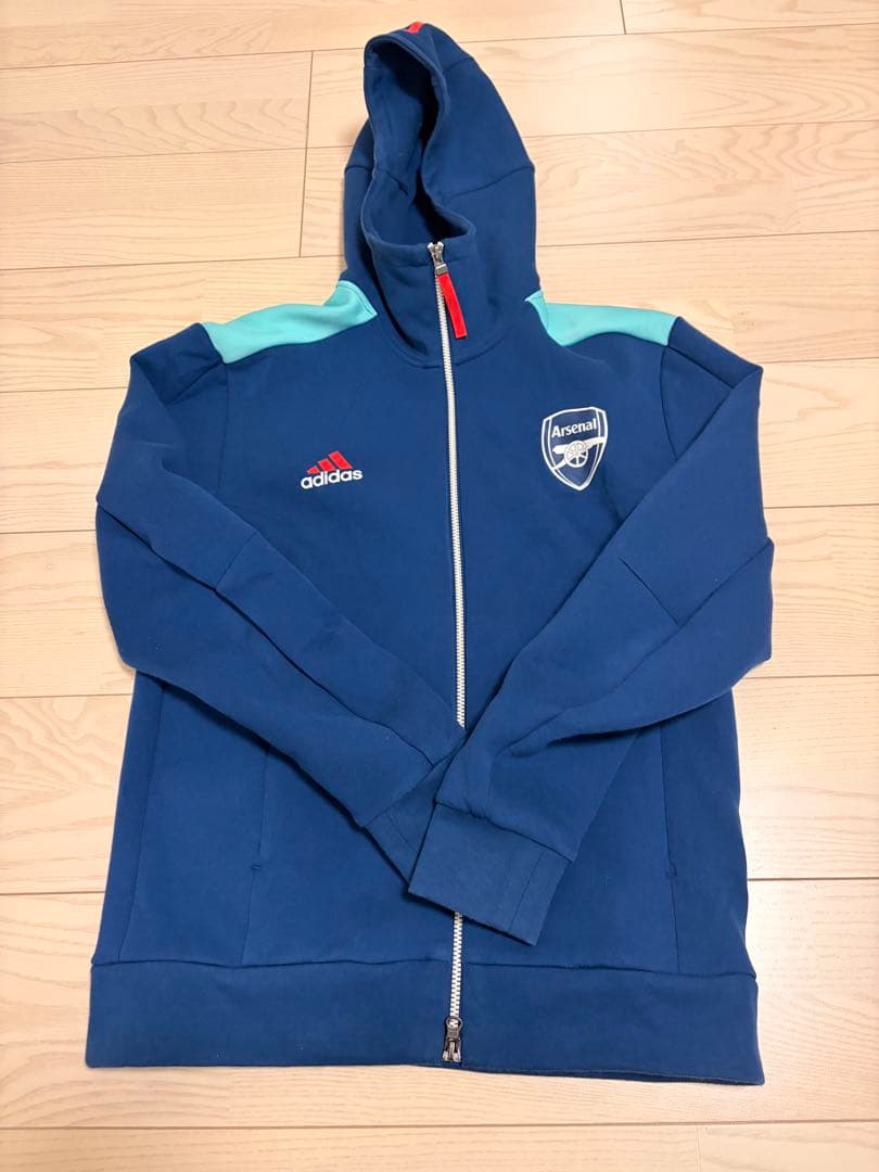 adidas Arsenal フード付きジャケット ネイビー