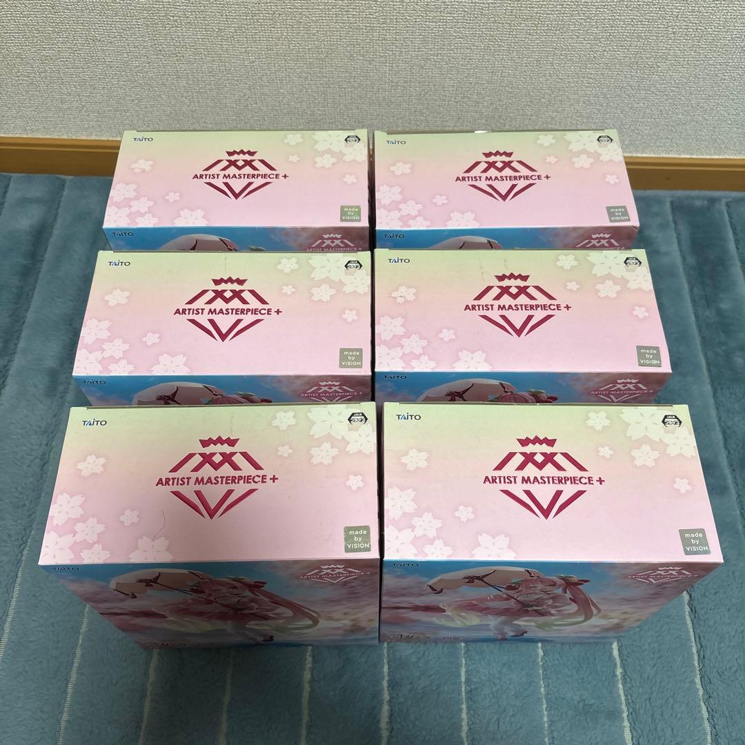 初音ミク 桜ミク AMP＋ フィギュア～桜ドレスver.～6体まとめ売り