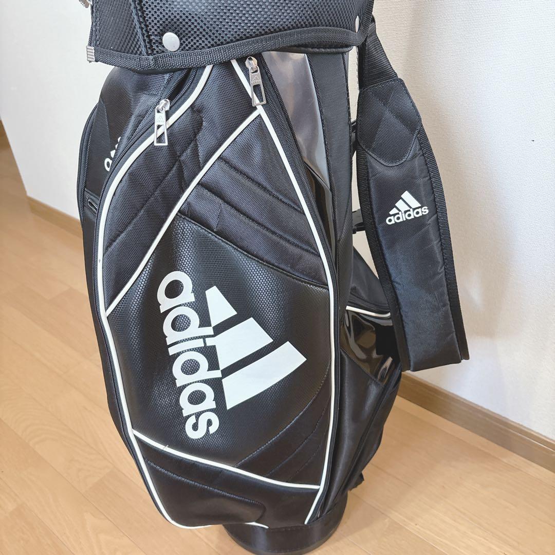 K384 美品！adidas キャディバック ブラック 軽量
