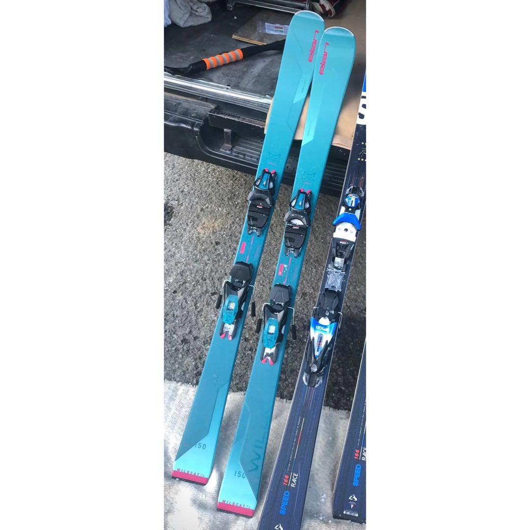 【初級 美品 超軽量】 elan スキー板 '23 WILD CAT 76