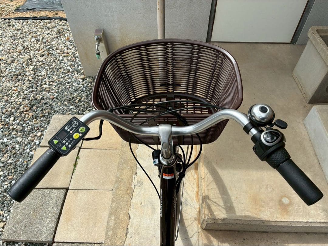 電動自転車　№8587 ヤマハ パスナチュラ 24インチ　こげ茶