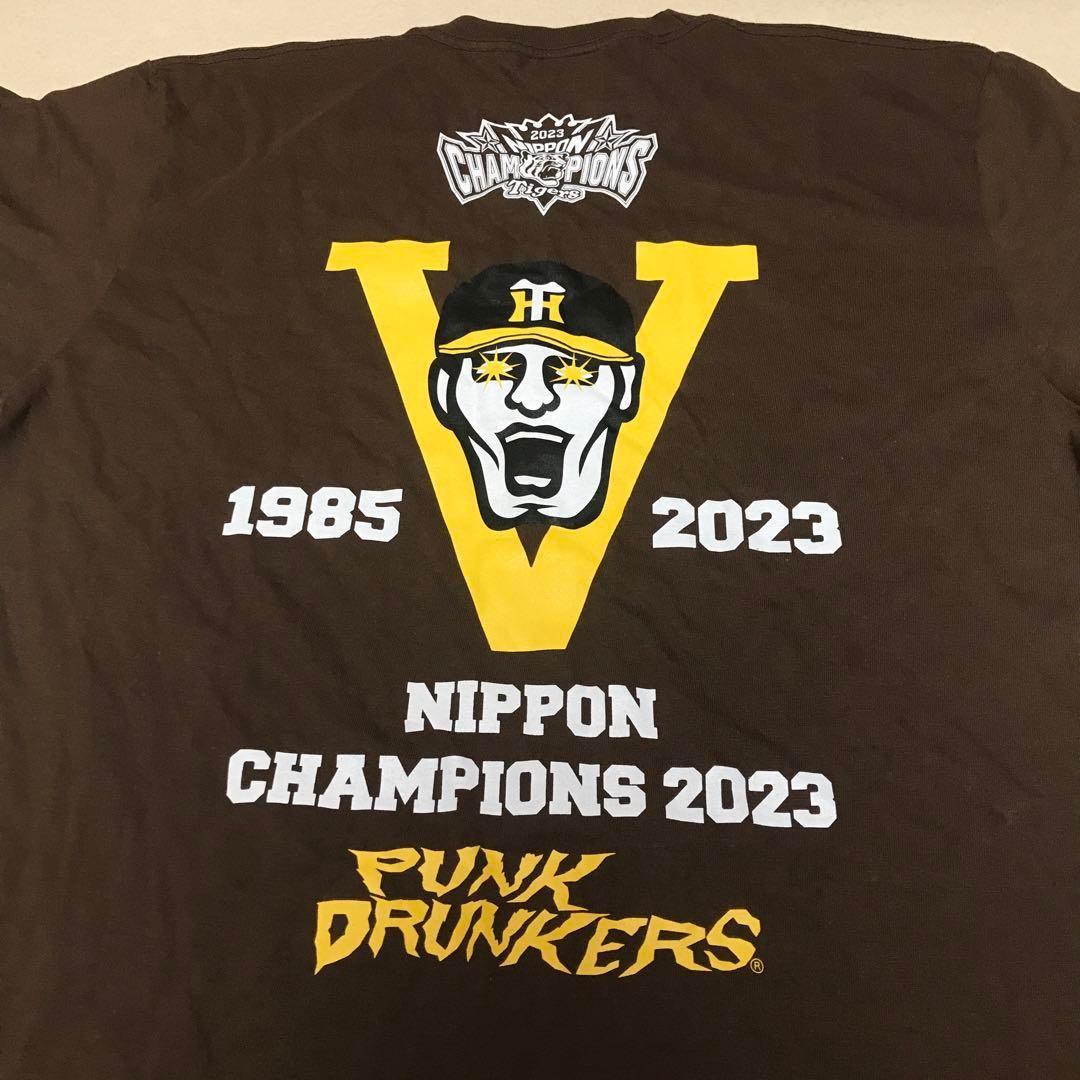 パンクドランカーズ XXL 阪神タイガース 優勝記念 未使用 茶 Tシャツ