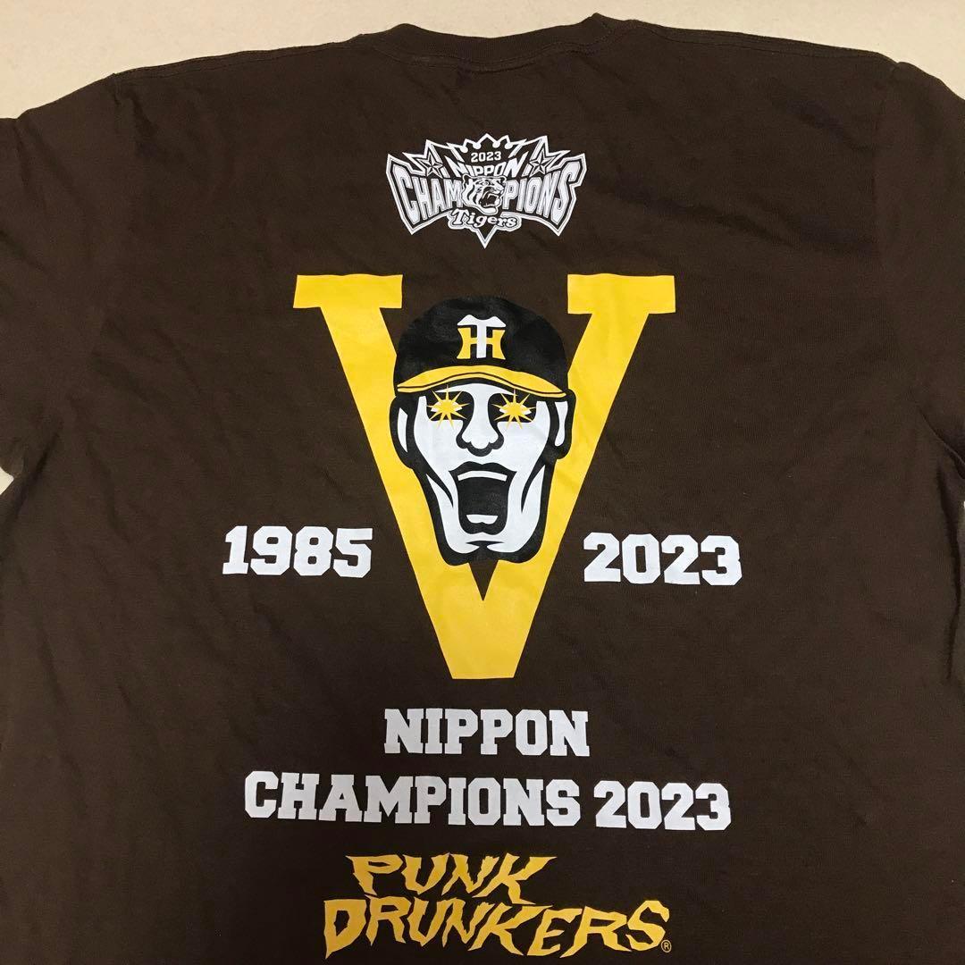 パンクドランカーズ XXL 阪神タイガース 優勝記念 未使用 茶 Tシャツ