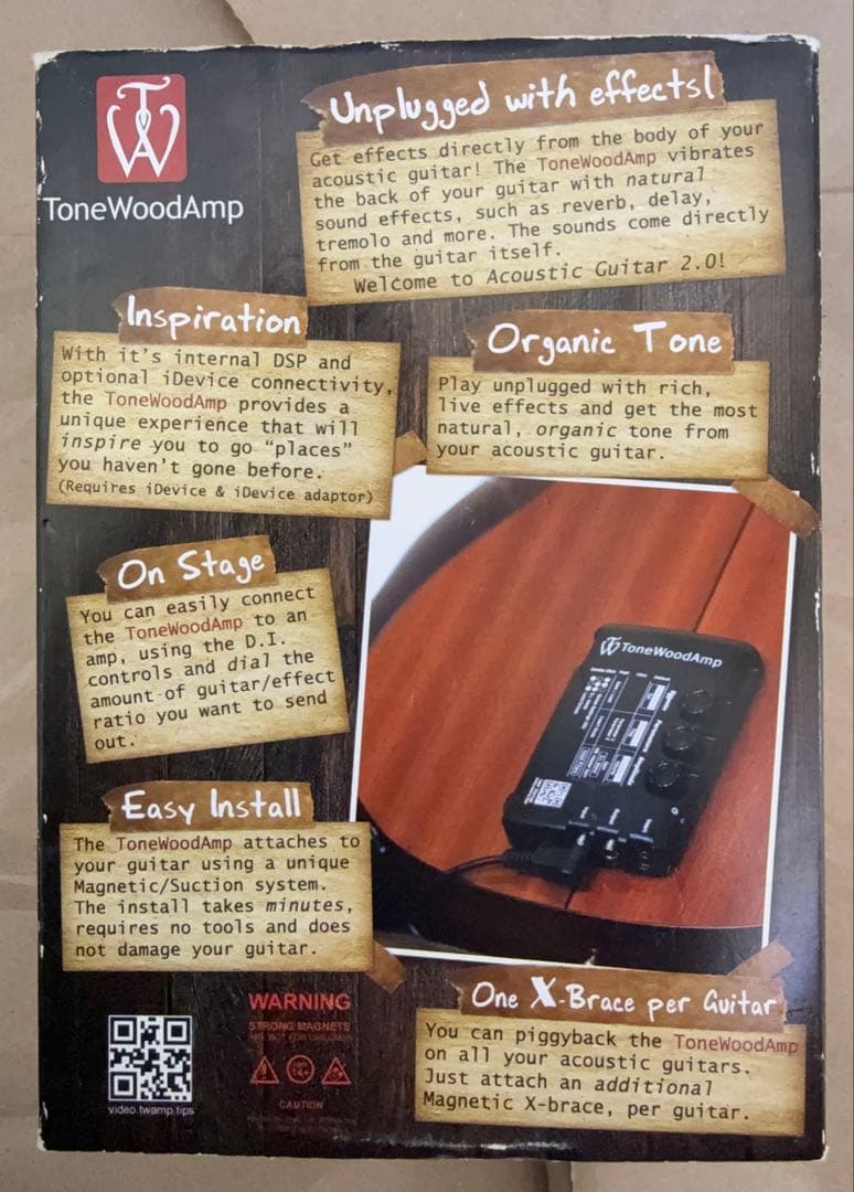 ToneWood Amp アコギのボディを直接鳴らすエフェクター