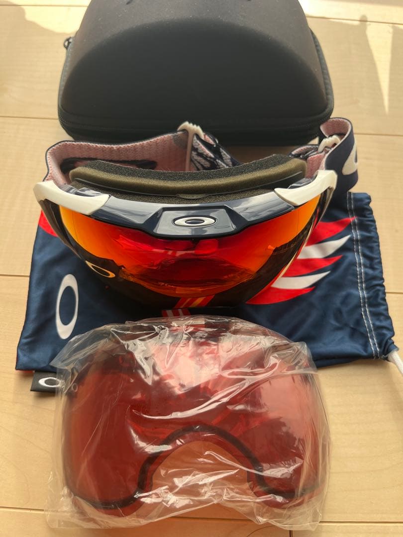 Oakley ゴーグル オレンジレンズ 交換レンズ付き