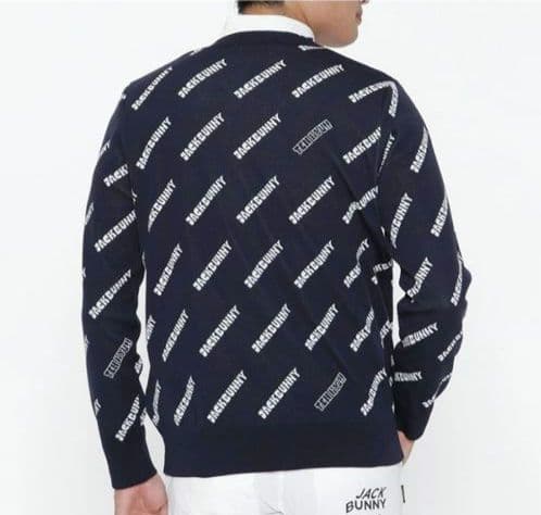 再再再値下げ新品　ジャックバニー　ニット5　紺ネイビー定価17600円