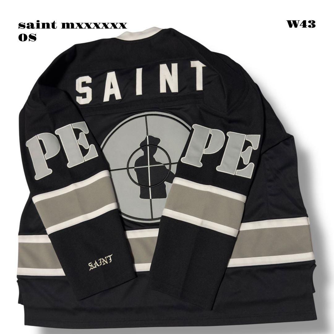 希少品！ saint mxxxxxx ゲーム シャツ OS ブラック ホワイト