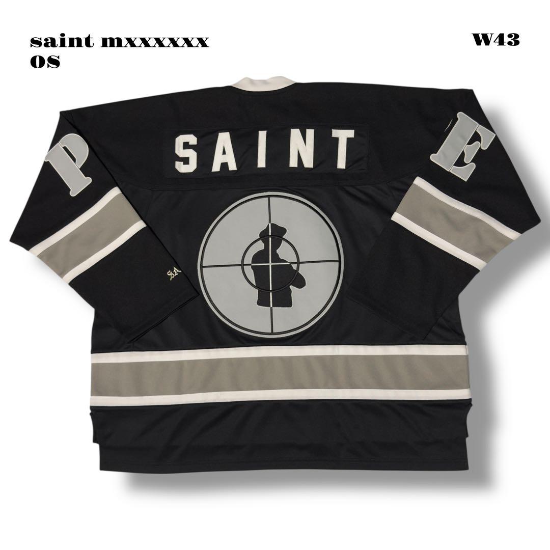 希少品！ saint mxxxxxx ゲーム シャツ OS ブラック ホワイト