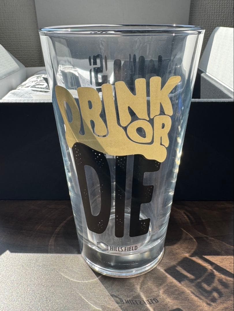 HILLSFIELD 限定 DRINK OR DIE GLASS＋TシャツL