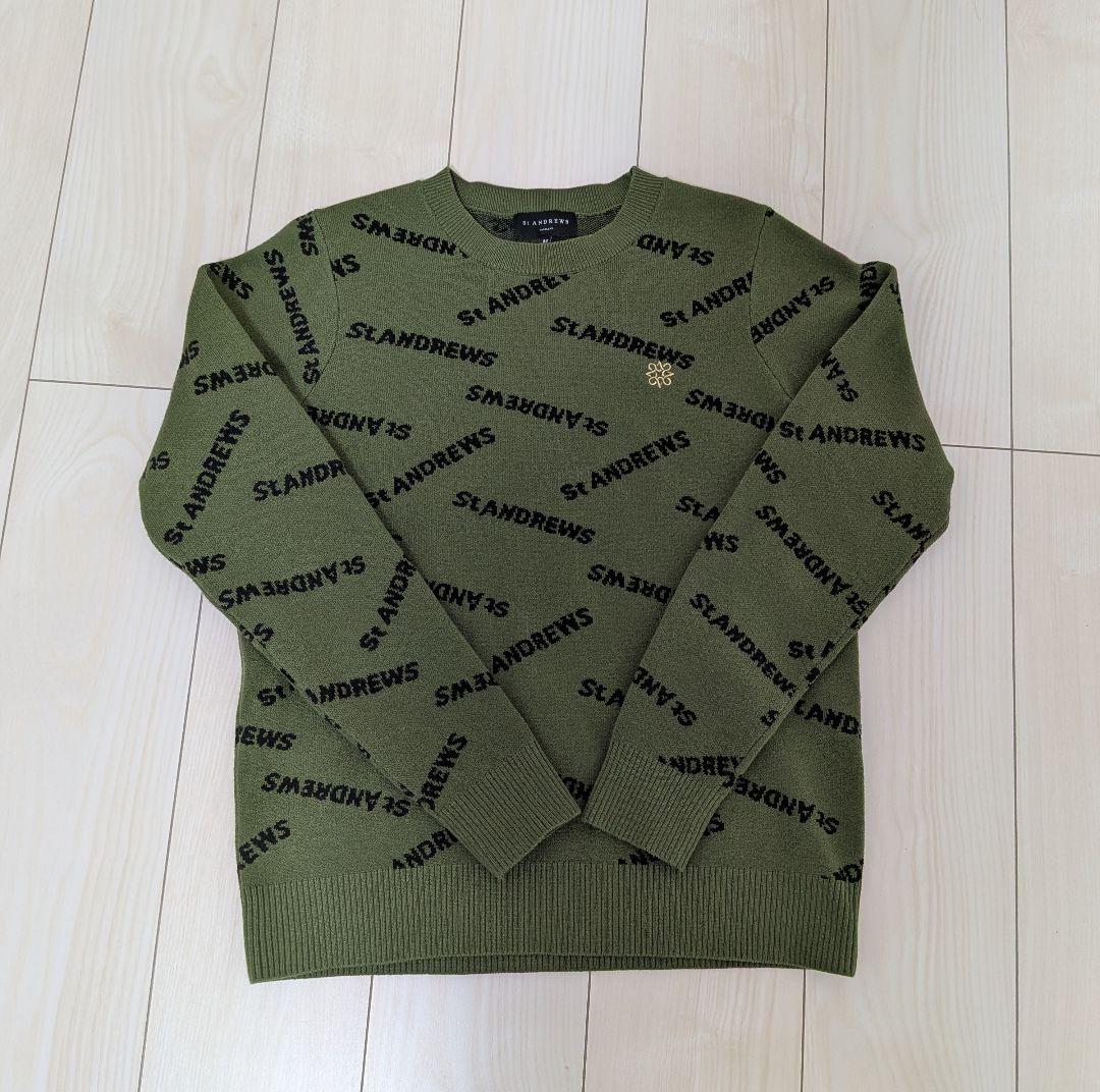 St Andrews ロゴ入りニットセーター