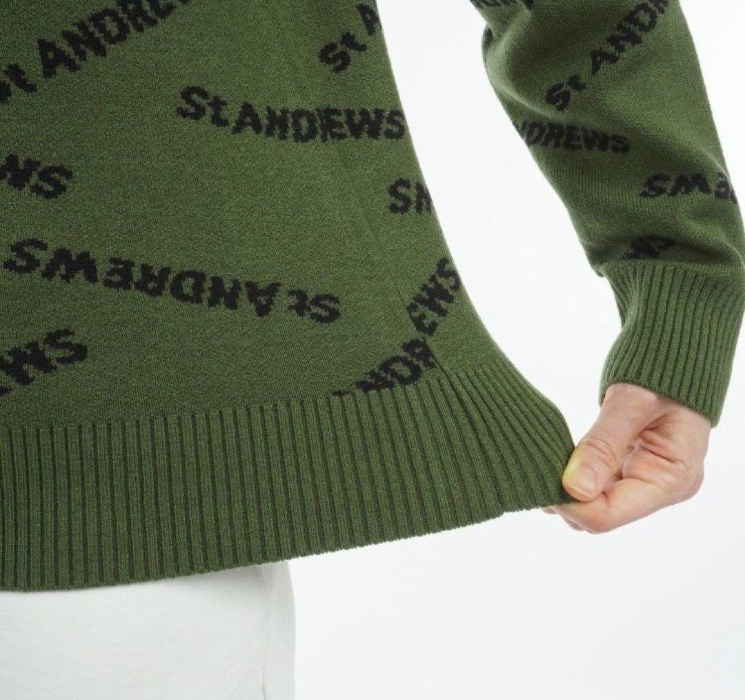 St Andrews ロゴ入りニットセーター
