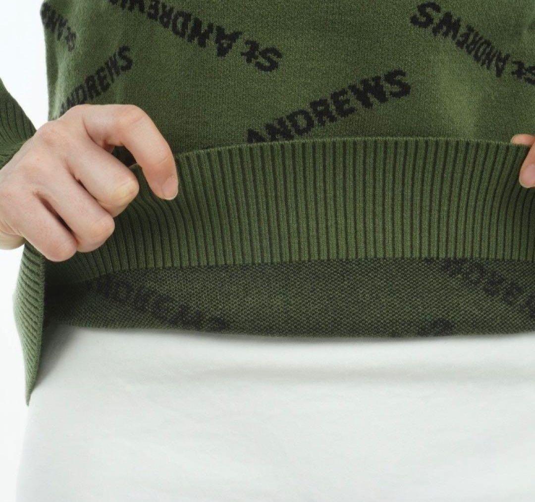 St Andrews ロゴ入りニットセーター