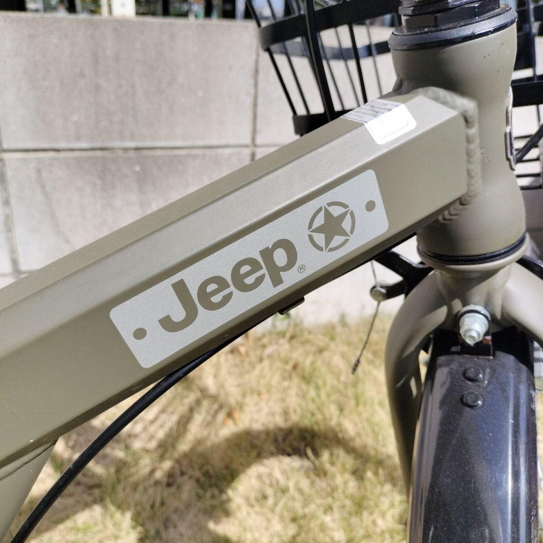 Jeep 子供用自転車 18インチ オリーブグリーン補助輪付き