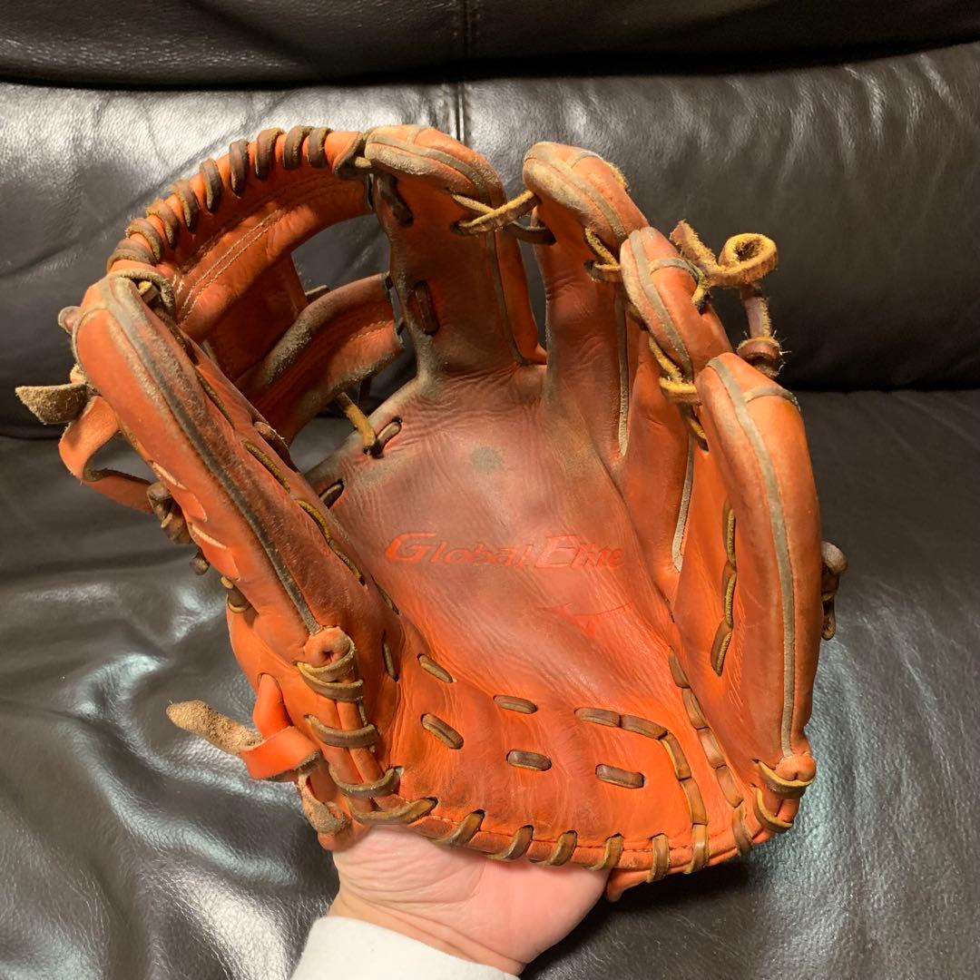 ミズノ　グローバルエリート　軟式内野用グローブ