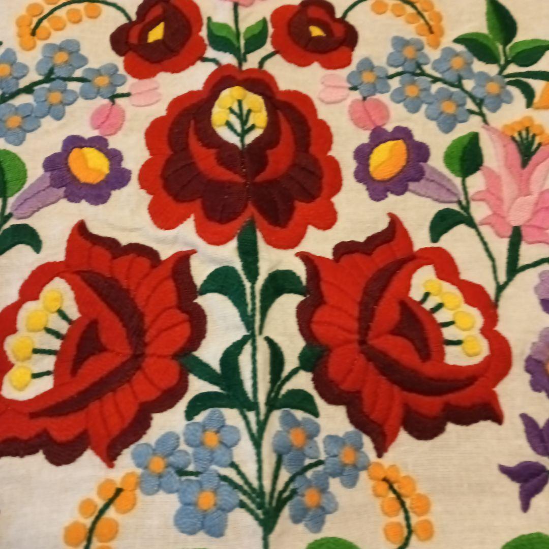 花柄刺繍エプロン