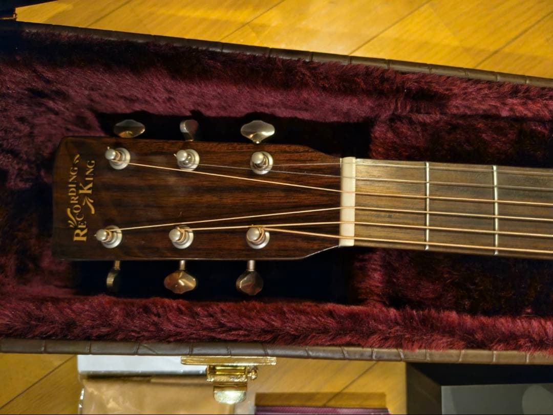 RECORDING KING RD-328　オール単板モーリス純正ハードケース付