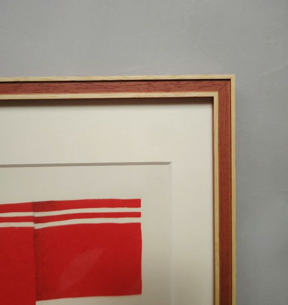 特価◯絵画 シルクスクリーン 複合技法版画 額装品