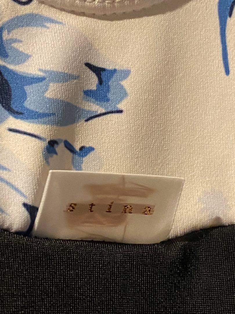 スティナ　stina ノースリーブ　リボンレオタード　Sサイズ