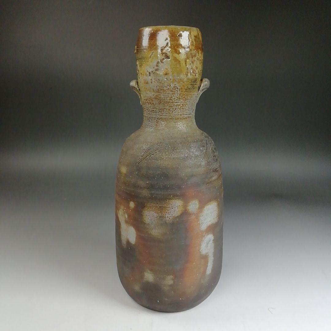 Ｗ３６３　花入　『備前焼』『小西陶古 作』『花瓶』　共箱　花器　茶道具