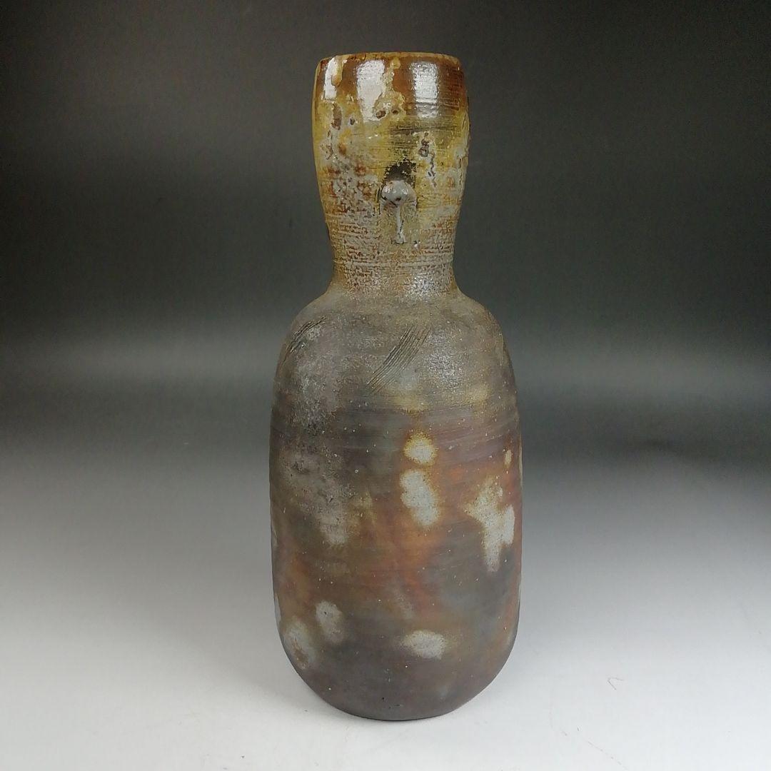 Ｗ３６３　花入　『備前焼』『小西陶古 作』『花瓶』　共箱　花器　茶道具