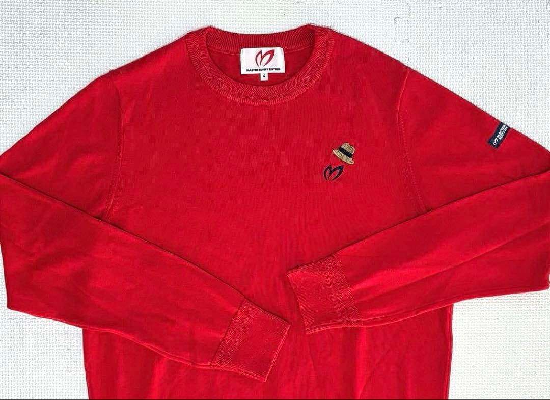 マスターバニーエディション スーピマコットン ニットプルオーバー（RED／4）