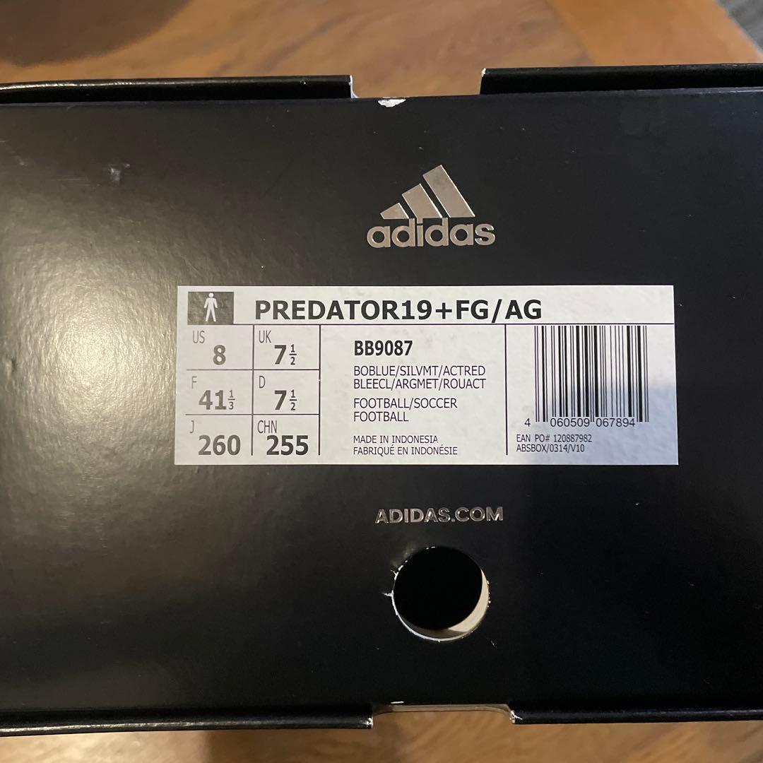 アディダス adidasプレデター 19＋　FG/AGプライムニット　26.0