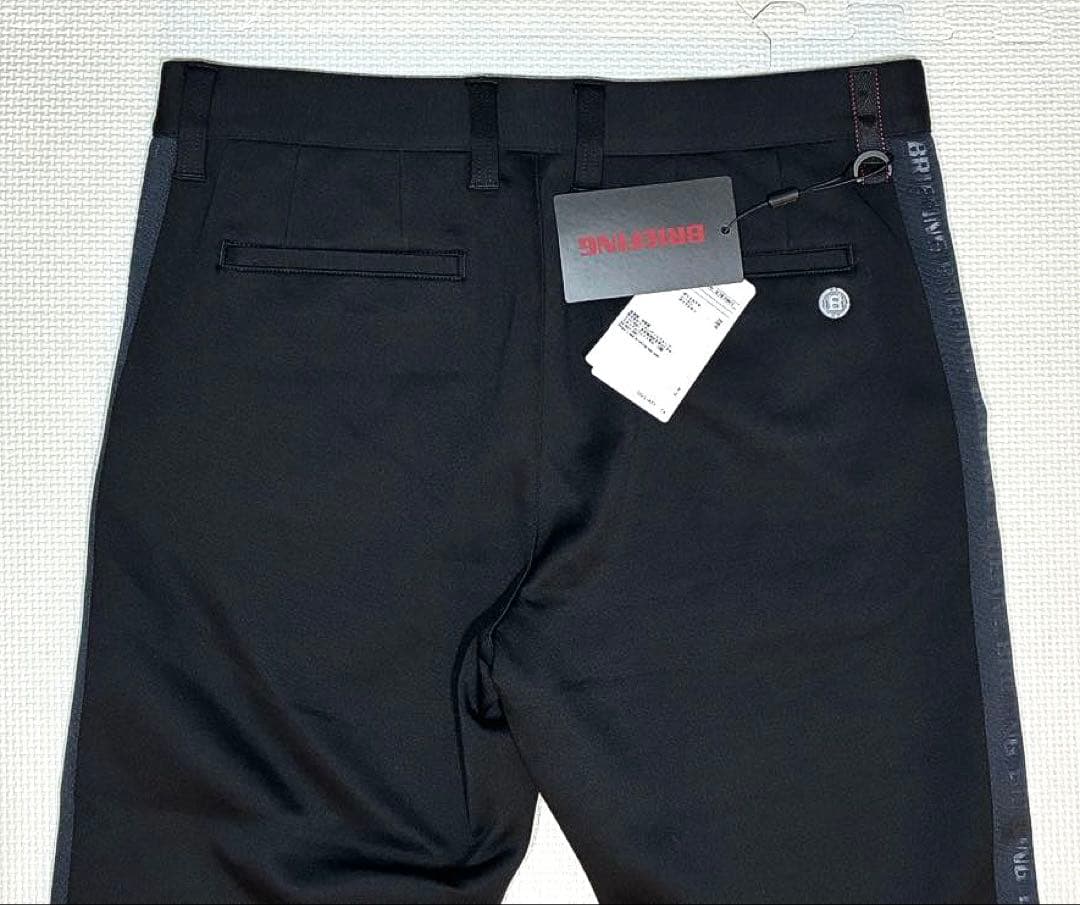 BRIEFING ウォーム ロゴライン スリムパンツ（BLK／L）