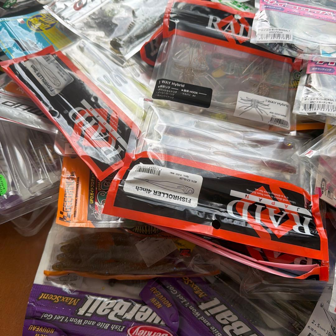 バス釣り引退ワームセット 180袋以上