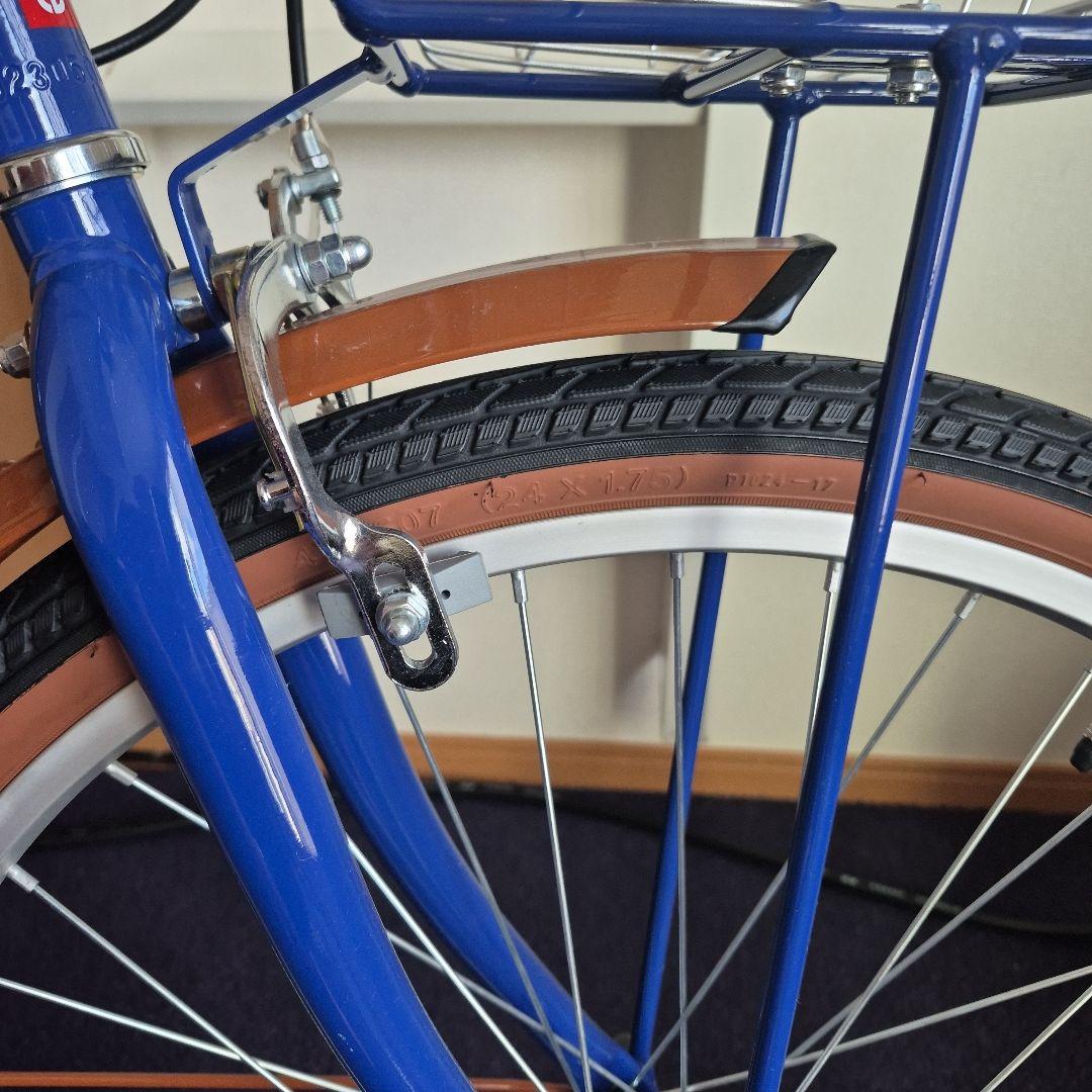 27日まで掲載 24型折畳自転車 シンプルスタイル （6段変速）