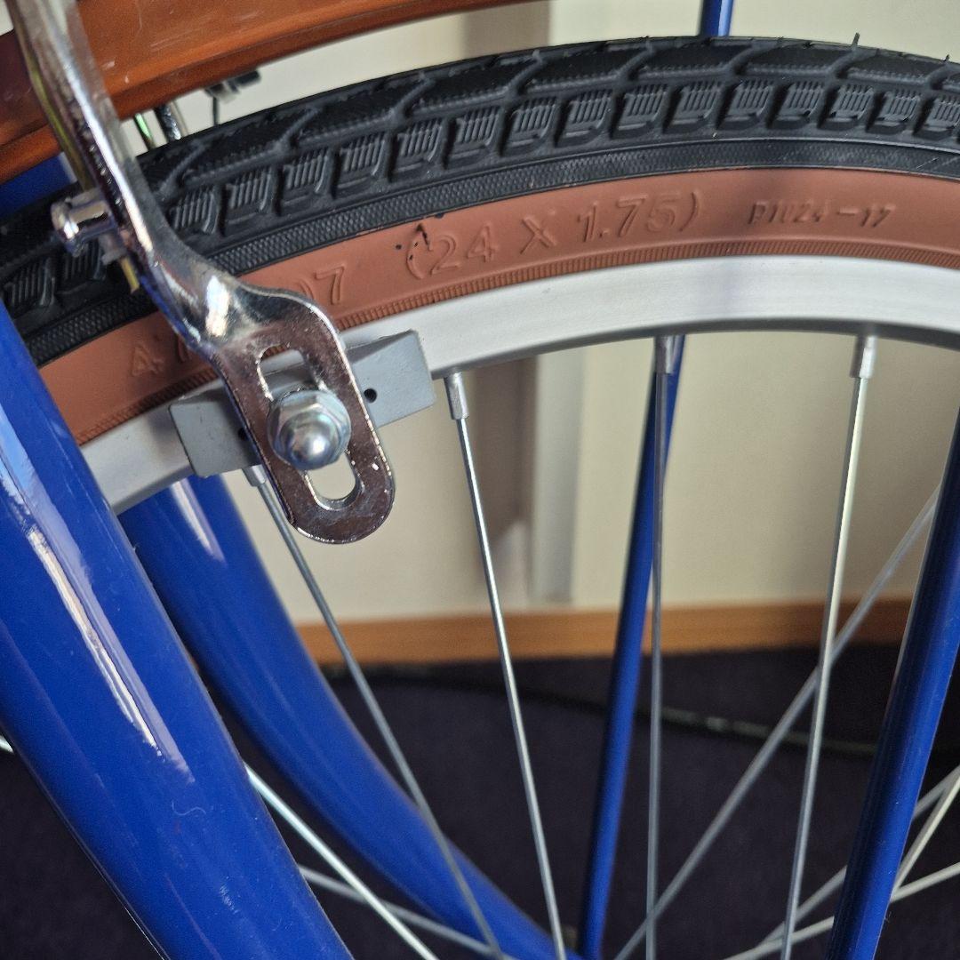 27日まで掲載 24型折畳自転車 シンプルスタイル （6段変速）