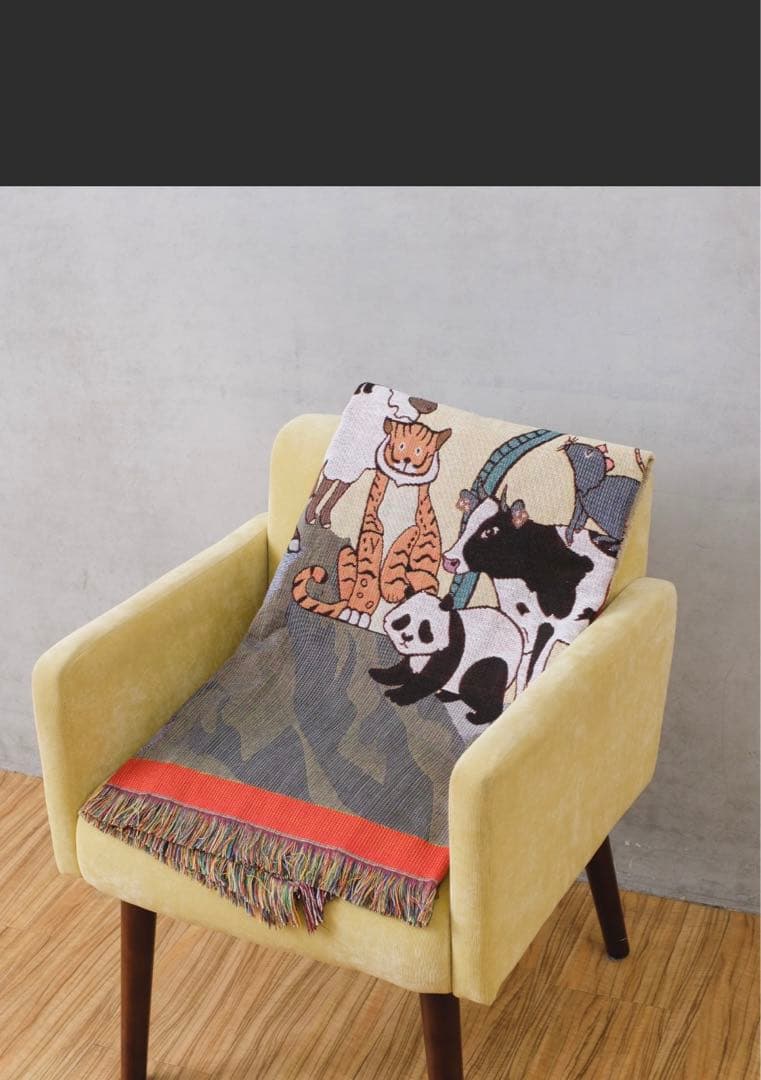 【完売希少品】BIRTHDAYBARブランケット リバーシブル 膝掛け ひざ掛け