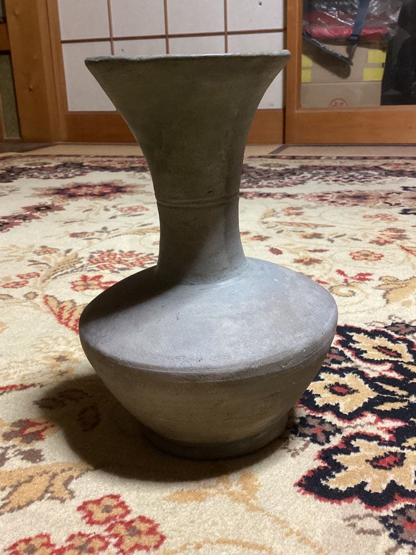 古美術骨董品　須恵器発掘時代物コレクション整理出品にて　高さ約23.5cm