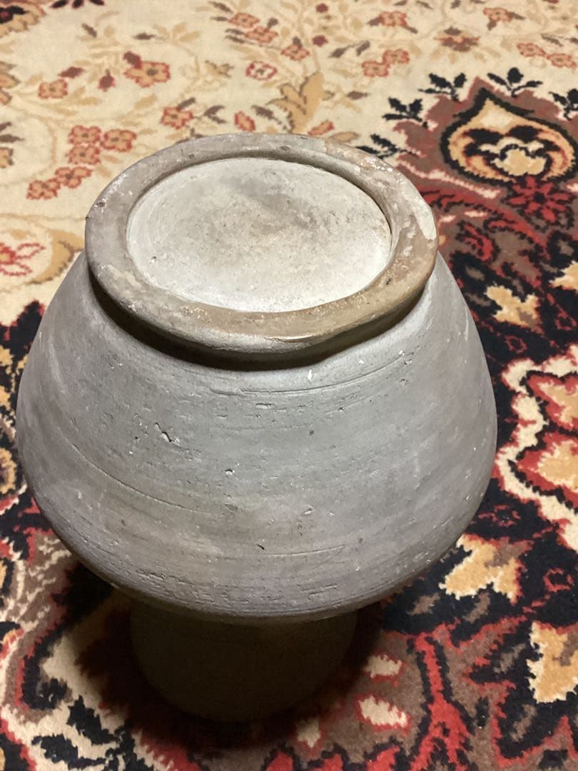 古美術骨董品　須恵器発掘時代物コレクション整理出品にて　高さ約23.5cm
