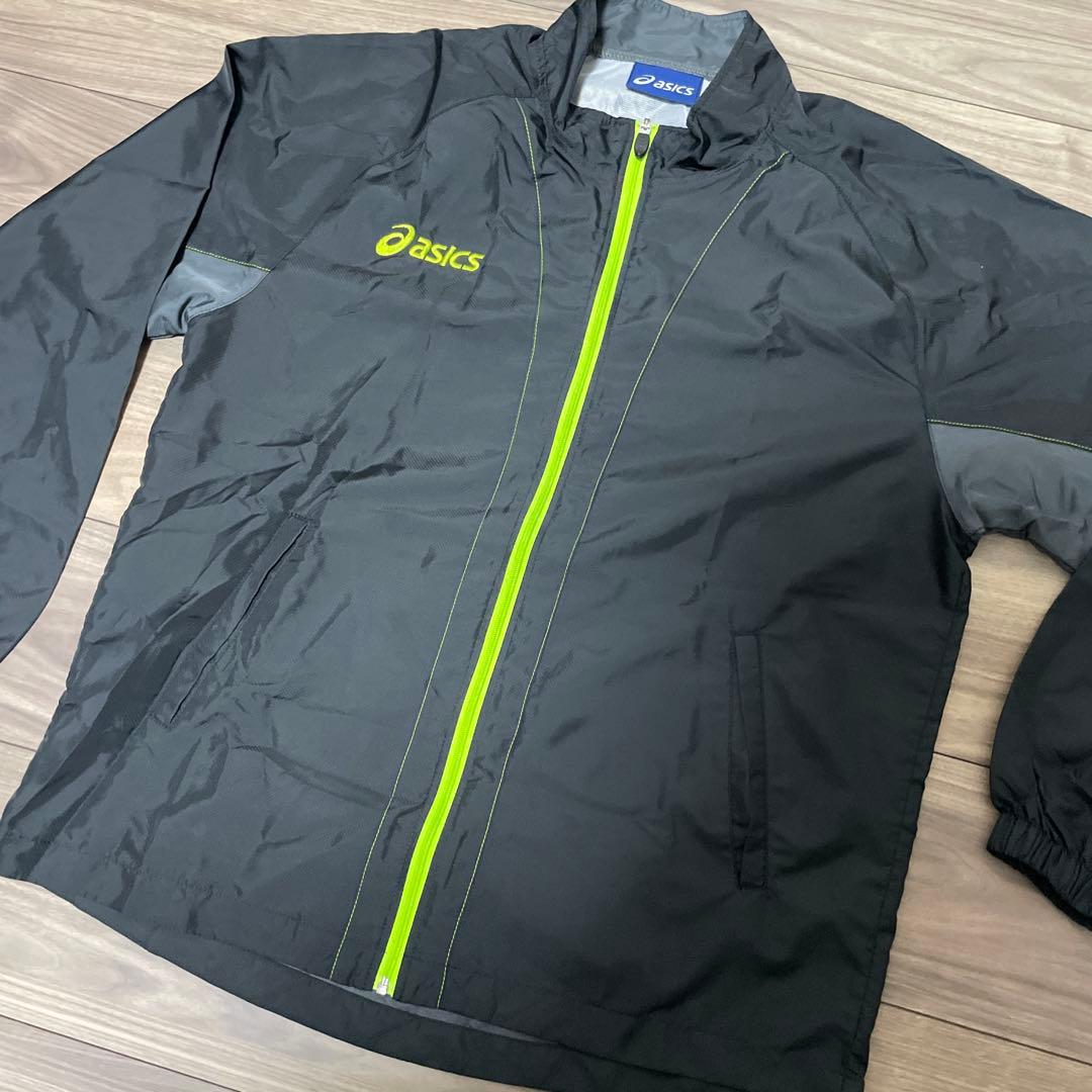 asics ウインドブレーカー セットアップ ブラック Lサイズ