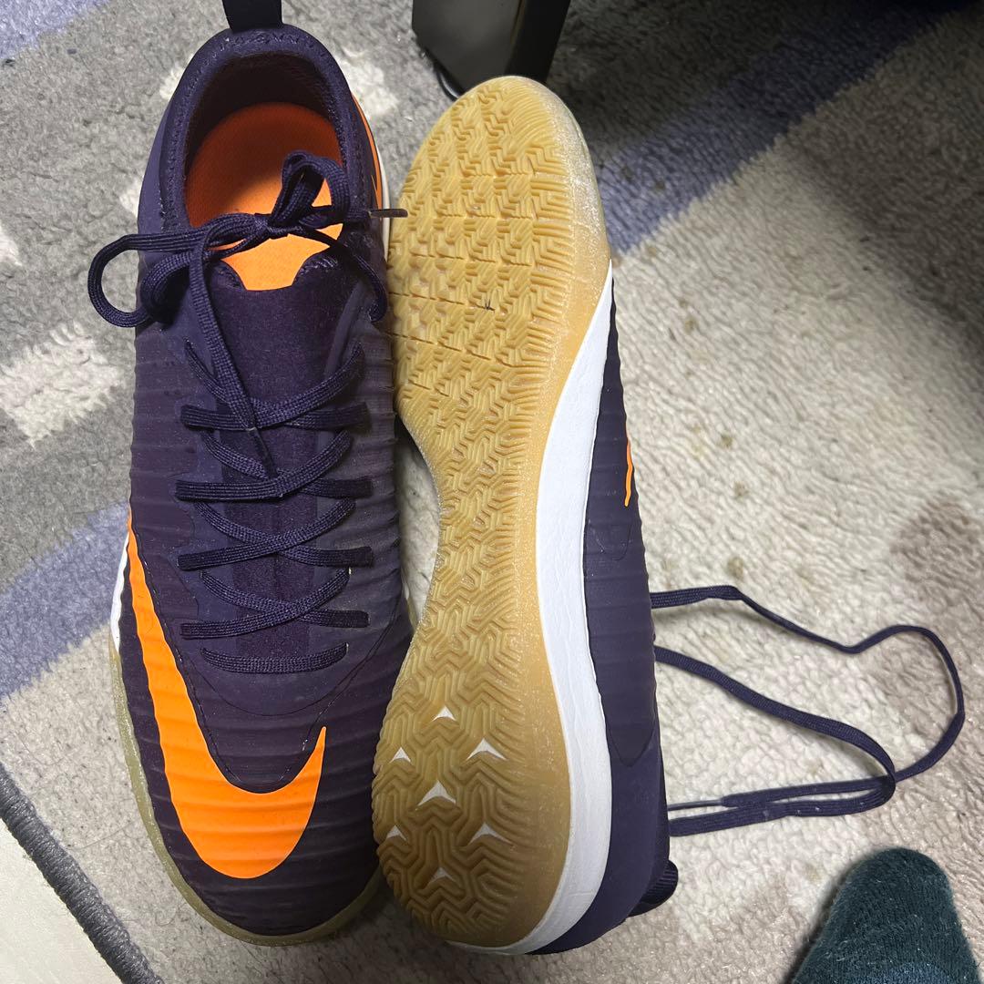 Nike フットサルシューズ ネイビー/オレンジ 26センチ