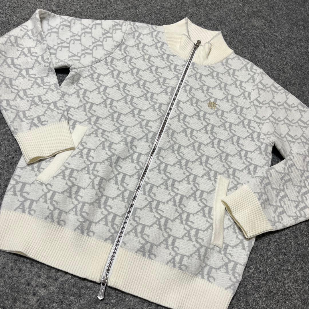 ★セントアンドリュースゴルフ　フルジップニットブルゾンレディースMサイズ美品★